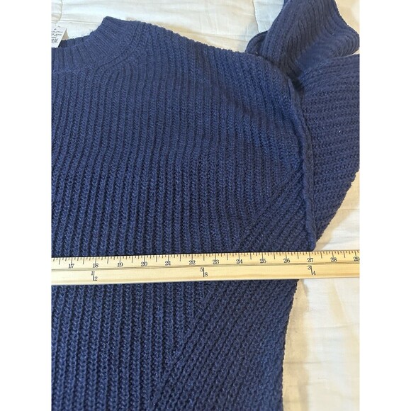 American Eagle Navy Oversized Open Knit Long Sleeve Sweater Women's MEDIUM NWT - Picture 12 of 13